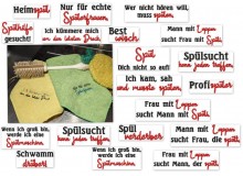 Stickserie - Spülsprüche